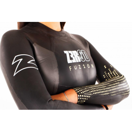 ZEROD FUZION Femme Black Gold - Combinaison Triathlon Femme | Planetecycle