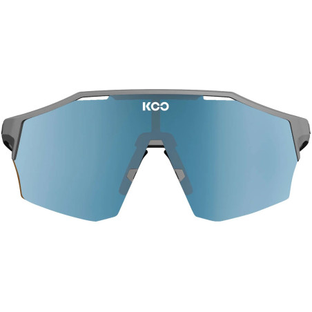KooKOO ALIBI Grey Matt - Turquoise - Version Large - Lunettes Solaires Cyclisme et Triathlon | Planetecycle