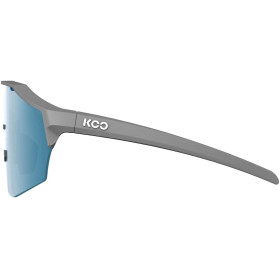 KooKOO ALIBI Grey Matt - Turquoise - Version Large - Lunettes Solaires Cyclisme et Triathlon