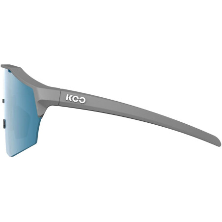 KooKOO ALIBI Grey Matt - Turquoise - Version Large - Lunettes Solaires Cyclisme et Triathlon | Planetecycle