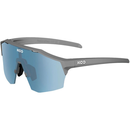 KooKOO ALIBI Grey Matt - Turquoise - Version Large - Lunettes Solaires Cyclisme et Triathlon | Planetecycle
