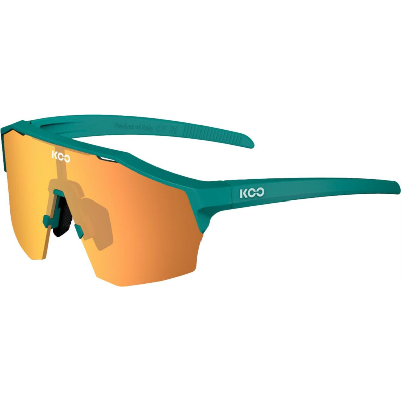Koo ALIBI Persian Green Matt - Orange - Version Large - Lunettes Solaires Cyclisme et Triathlon | Planetecycle