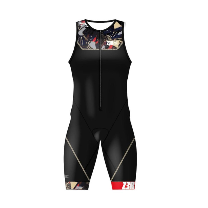 ZEROD START PSYCHO CHAMPAGNE Homme -Trifonction Triathlon sans manches | Planetecycle