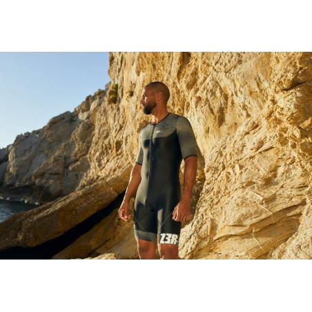ZEROD TTSUIT Start DUNE Homme - Trifonction Triathlon manches courtes | Planetecycle