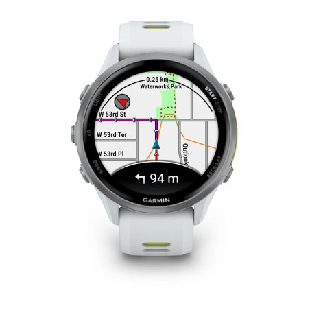 GARMIN Forerunner 970 Whitestone/Amp - Montres Running GPS  | Planetecycle