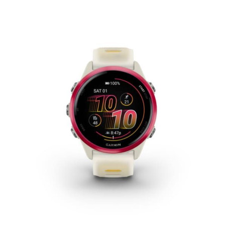 GARMIN Forerunner 570 - Bone/Raspberry/Mango - Montre GPS Running | Planetecycle