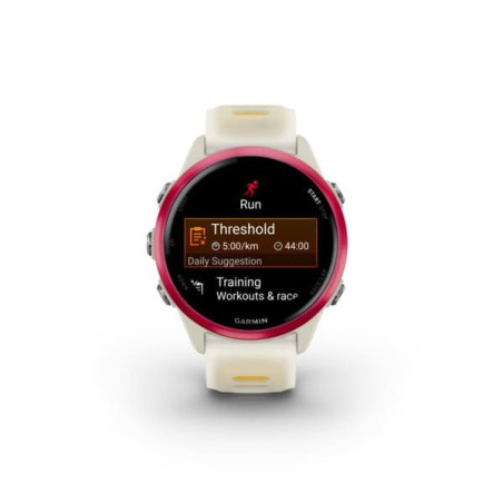 GARMIN Forerunner 570 42mm - Bone/Raspberry/Mango - Montre GPS Running - EN STOCK - OFFRE SOLDES | Planetecycle