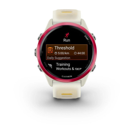 GARMIN Forerunner 570 - Bone/Raspberry/Mango - Montre GPS Running | Planetecycle