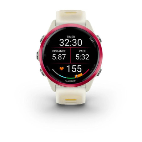 GARMIN Forerunner 570 - Bone/Raspberry/Mango - Montre GPS Running | Planetecycle