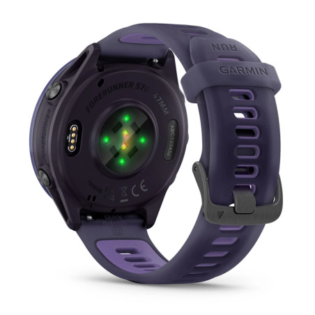 GARMIN Forerunner 570 47mm - Aluminium indigo avec bracelet violet translucide/Indigo- Montre GPS Running | Planetecycle