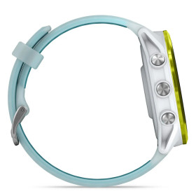 GARMIN Forerunner 570 47mm - Aluminium jaune avec bracelet blanc translucide/Turquoise-  Montre GPS Running