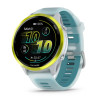GARMIN Forerunner 570 47mm - Aluminium jaune avec bracelet blanc translucide/Turquoise-  Montre GPS Running