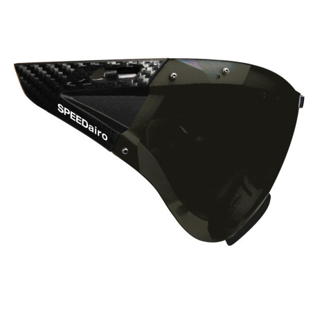 Visière CASCO SPEEDmask Carbonic Clear - Silver Mirror - Visière unitaille pour SPEEDAiro2 et SPEEDAiro2 RS | Planetecycle