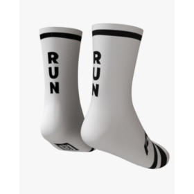 RUSH SOCKS RUN -  WHITE - BLACK -   Socquettes Cyclisme,Triathlon