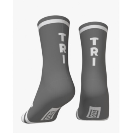 RUSH SOCKS TRI - METALIC-WHITE- Socquettes Cyclisme,Triathlon | Planetecycle