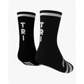 RUSH SOCKS TRI BLACK -WHITE - Socquettes Cyclisme,Triathlon