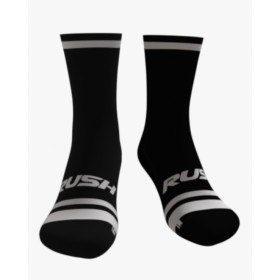 RUSH SOCKS TRI BLACK -WHITE - Socquettes Cyclisme,Triathlon