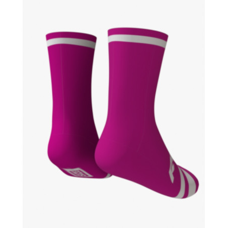 RUSH SOCKS UNICOLOR 2025 - FUCHSIA -WHITE Socquettes Cyclisme,Triathlon | Planetecycle