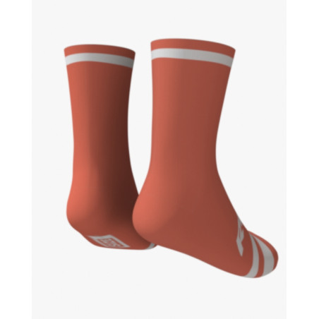 RUSH SOCKS UNICOLOR 2025 TERRACOTA-WHITE - Socquettes Cyclisme,Triathlon | Planetecycle