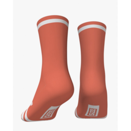 RUSH SOCKS UNICOLOR 2025 TERRACOTA-WHITE - Socquettes Cyclisme,Triathlon | Planetecycle