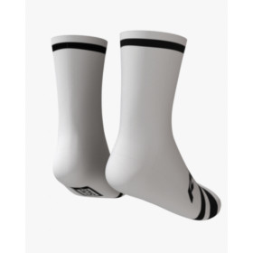 RUSH SOCKS UNICOLOR WHITE - BLACK - Socquettes Cyclisme,Triathlon
