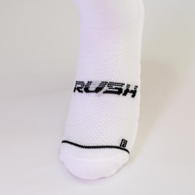 RUSH Short SOCKS WHITE - BLACK - Socquettes Cyclisme, Triathlon