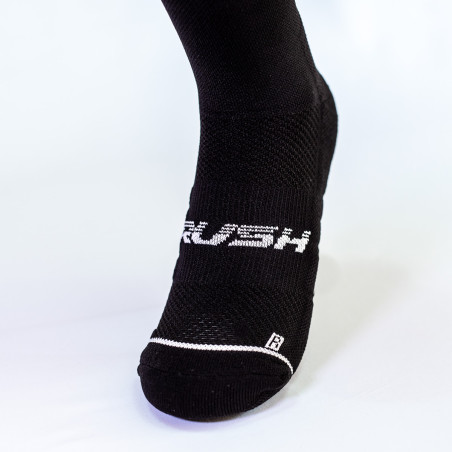RUSH Short SOCKS BLACK - WHITE - Socquettes Cyclisme, Triathlon | Planetecycle