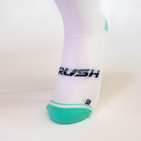 RUSH Med SOCKS NAVY BLUE - LIGHT GREEN - Socquettes Cyclisme, Triathlon