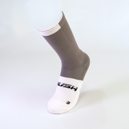 RUSH Med SOCKS METAL - WHITE - Socquettes Cyclisme, Triathlon | Planetecycle
