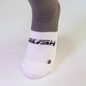 RUSH Med SOCKS METAL - WHITE - Socquettes Cyclisme, Triathlon