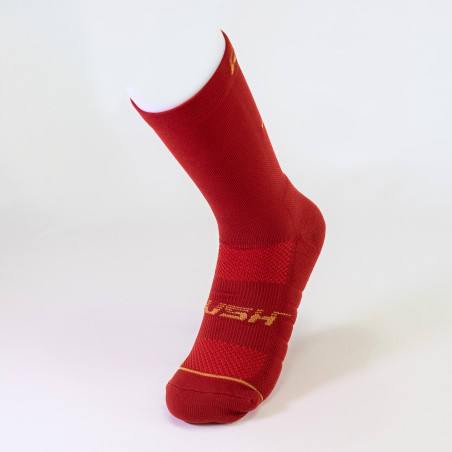 RUSH Med SOCKS RED WINE - Socquettes Cyclisme, Triathlon | Planetecycle