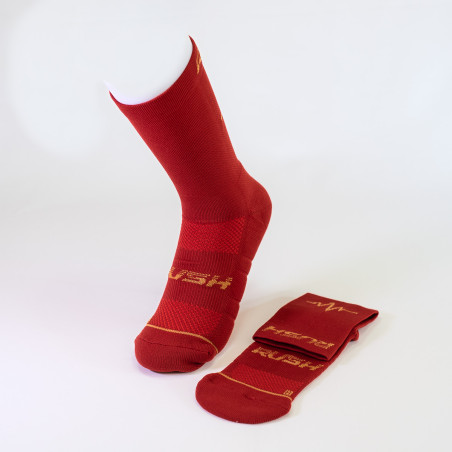 RUSH Med SOCKS RED WINE - Socquettes Cyclisme, Triathlon | Planetecycle
