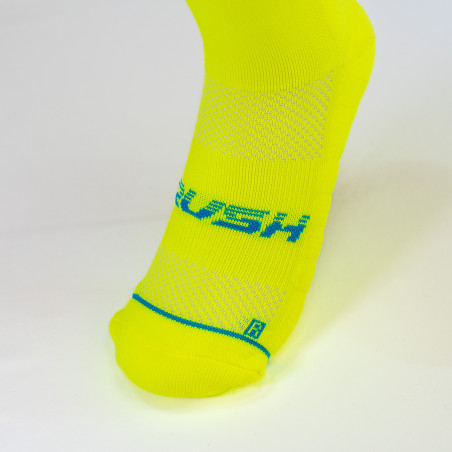 RUSH Med SOCKS YELLOW FLUO - Socquettes Cyclisme, Triathlon | Planetecycle