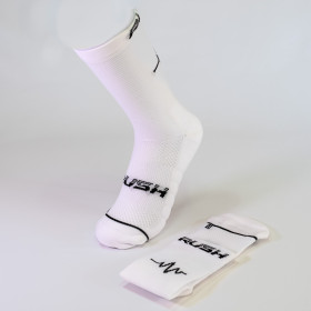 RUSH Med SOCKS WHITE - Socquettes Cyclisme, Triathlon