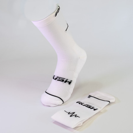 RUSH Med SOCKS WHITE - Socquettes Cyclisme, Triathlon | Planetecycle