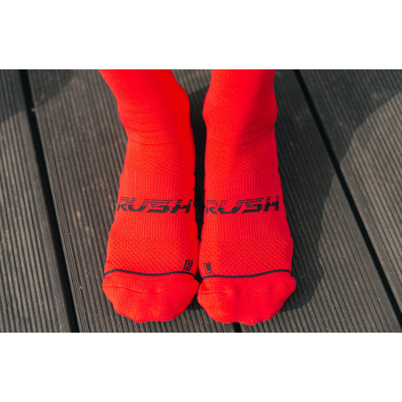 RUSH Med SOCKS RED - Socquettes Cyclisme, Triathlon | Planetecycle