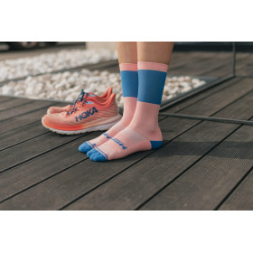 RUSH Med SOCKS SALMON - BLUE - Socquettes Cyclisme, Triathlon
