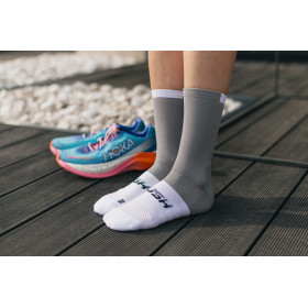 RUSH Med SOCKS METAL - WHITE - Socquettes Cyclisme, Triathlon