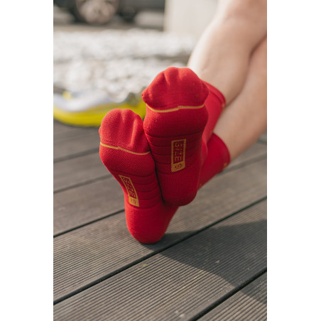 RUSH Med SOCKS RED WINE - Socquettes Cyclisme, Triathlon | Planetecycle