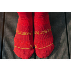 RUSH Med SOCKS RED WINE - Socquettes Cyclisme, Triathlon