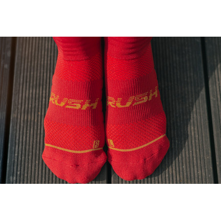RUSH Med SOCKS RED WINE - Socquettes Cyclisme, Triathlon | Planetecycle