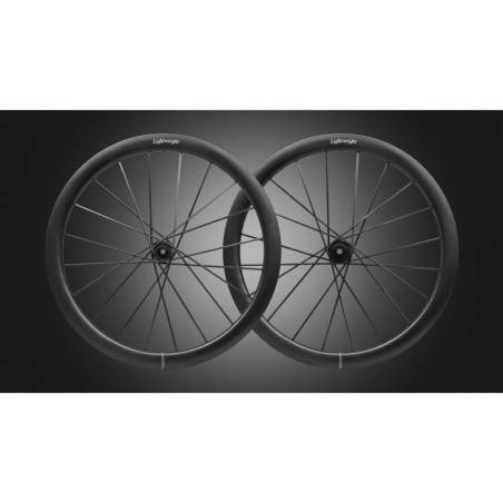 Lightweight MEILENSTEIN ART DISC Tubeless - Paire de Roues Lighwteight freinage à disques | Planetecycle