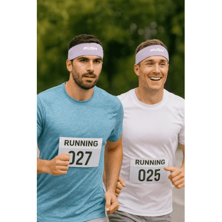 Headband Running RUSH - LIGHT PINK - Bandeau running léger, respirant, extensible et sans coutures | Planetecycle