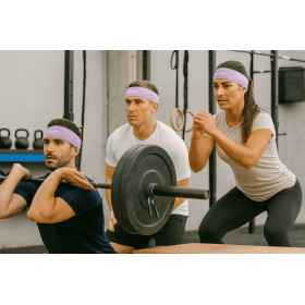 Headband Running RUSH - LIGHT PINK - Bandeau running léger, respirant, extensible et sans coutures