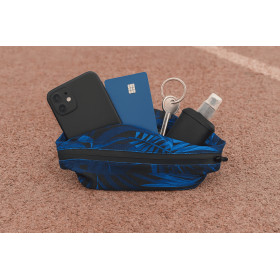 Ceinture RUSH Large Running Pocket - HAWAI BLUE - Ceinture extensible porte gels, nutrition, telephone ...