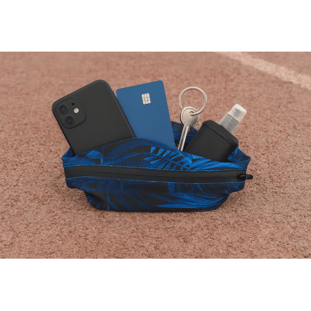 Ceinture RUSH Large Running Pocket - HAWAI BLUE - Ceinture extensible porte gels, nutrition, telephone ... | Planetecycle