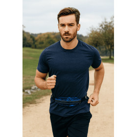 Ceinture RUSH Large Running Pocket - HAWAI BLUE - Ceinture extensible porte gels, nutrition, telephone ...