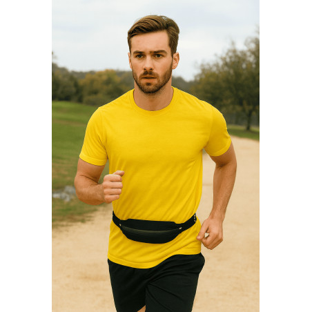 Ceinture RUSH Large Running Pocket - BLACK - Ceinture extensible porte gels, nutrition, telephone ... | Planetecycle