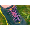 RUSH Lacets running FastLace striped Purple - White