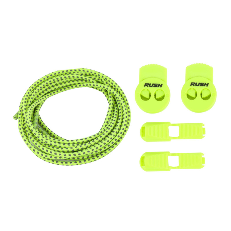 RUSH Lacets running FastLace reflective Neon Yellow | Planetecycle